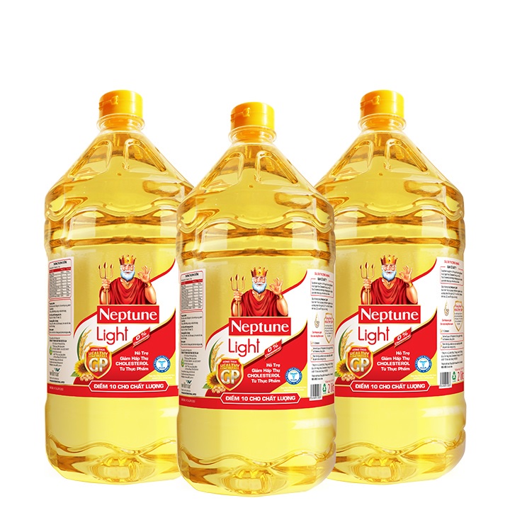 [SenXanh Emart] Thùng 6 Chai Dầu Ăn Neptune Light 2L