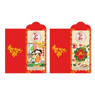 (FREESHIP 50K) Bộ 100 Lì Xì Tết Việt 2020 ( Chia Đều Các Mẫu )