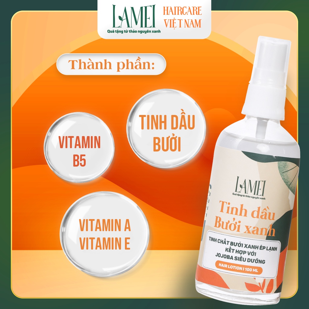 Kích Mọc Tóc Tinh Dầu Bưởi Xanh LAMEl 100ml – QT664