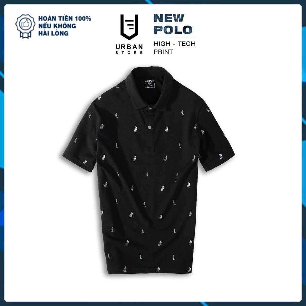 Áo Thun Polo Nam cooPure, Áo Thun Polo Nam Form Slimfit, 95% Cotton Họạ Tiết Sailboat 2613 | BigBuy360 - bigbuy360.vn