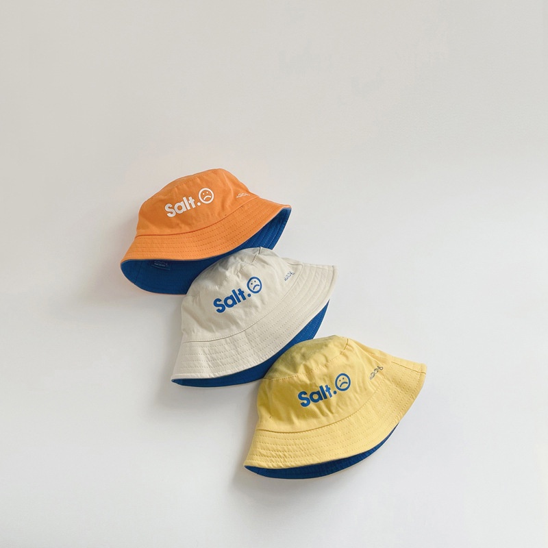 Nón tai bèo hai mặt in chữ đơn giản thời trang cho bé