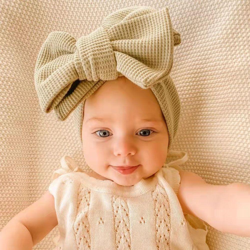 Băng Đô Nơ Vải Mềm Co Giãn Cho Bé