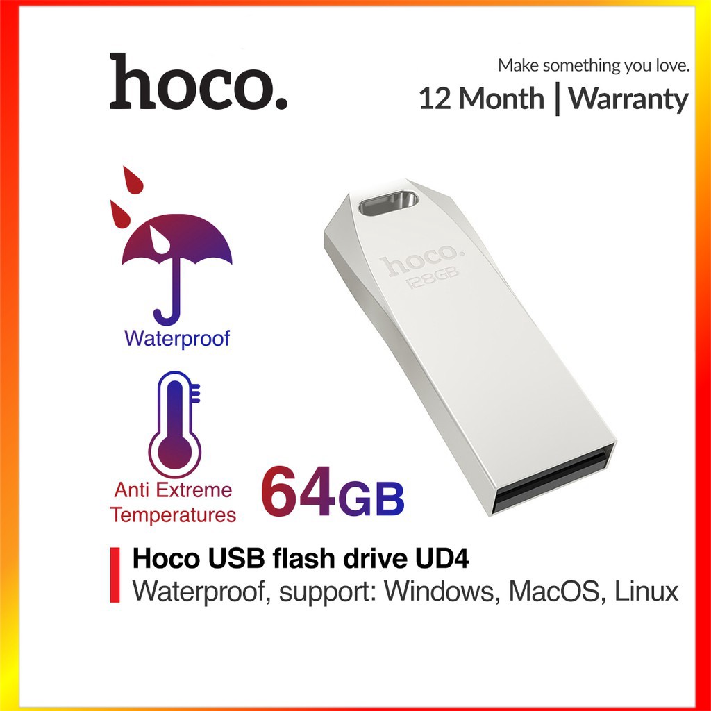 USB Hợp Kim Kẽm Tốc Độ Cao Hoco UD4 - USB 8G / 32G / 64G - MrPhukien