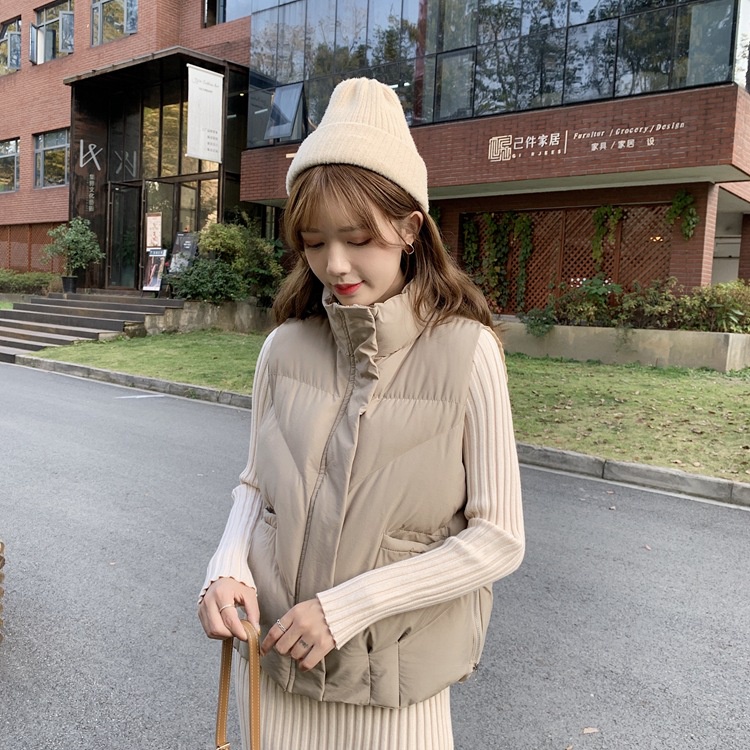 Áo phao gile nữ hàng Quảng Châu 2 khóa sườn thời trang - GUEM Clothes | BigBuy360 - bigbuy360.vn