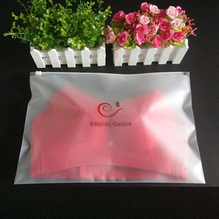 Túi zip lụa mờ, túi zip khóa kéo đựng đồ cá nhân