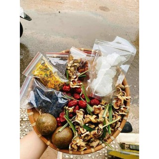Trà sâm bí đao hạt chia nhà làm