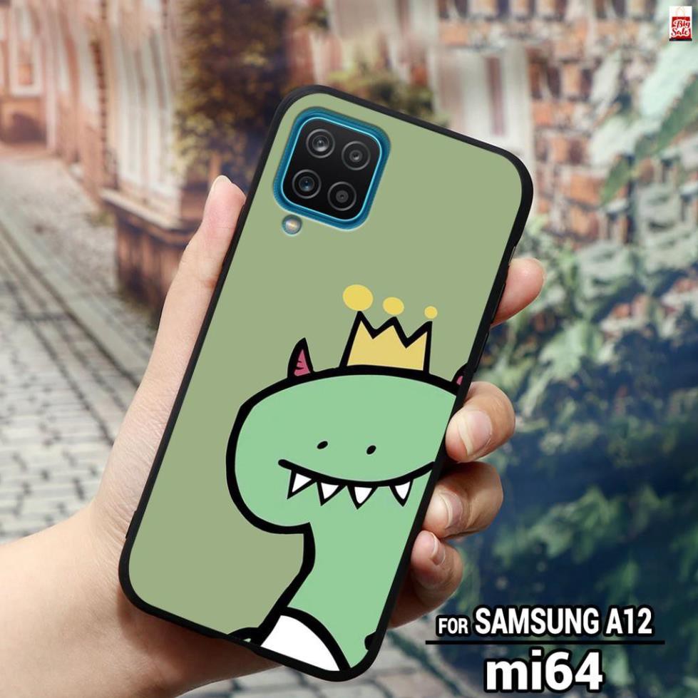 [HÀNG MỚI] Ốp lưng Samsung Galaxy A12 in hình chú khủng long nhỏ siêu xinh rẻ