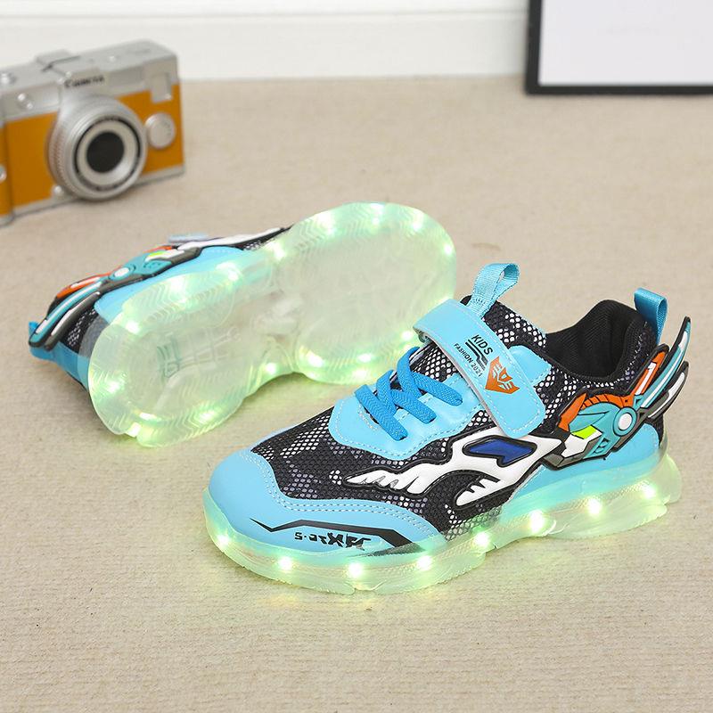 Giày Sneaker Có Đèn Phát Sáng Hình Pikachu Dễ Thương Cho Bé