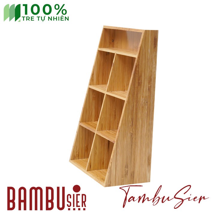 [BAMBOO] Kệ mỹ phẩm gỗ tre 4 tầng tiện ích - khay để trang sức mỹ phẩm đa năng cao cấp [BAUSTIN-07]