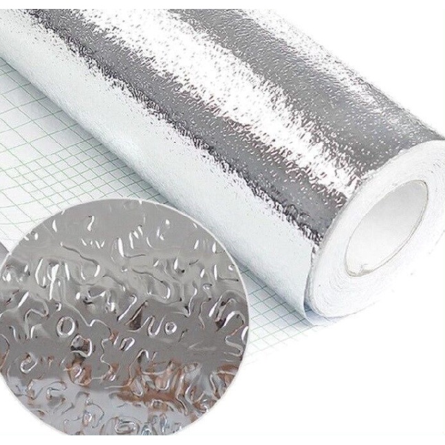 Cuộn Giấy Bạc Chống Thấm Dán Nhà Bếp, Tủ, Kệ Đa năng khổ 60cm
