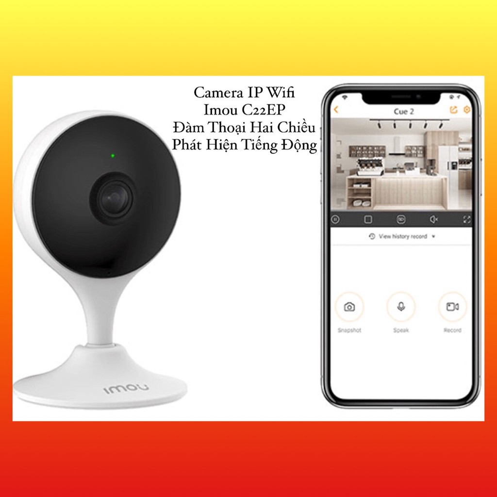 Camera IP Wifi 2MP Imou C22EP Cue2 Quan Sát Thông Minh Còi Hú Báo Động Đàm Thoại 2 Chiều 1080P Full HD