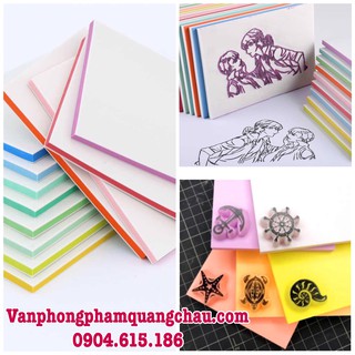 Cao su khắc dấu handmade (size 5x5 | 10x15 cm) - 01 tấm