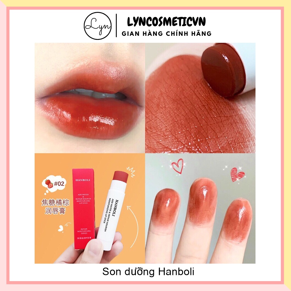 SON DƯỠNG CẤP ẨM KHỬ THÂM MÔI - HANBOLI