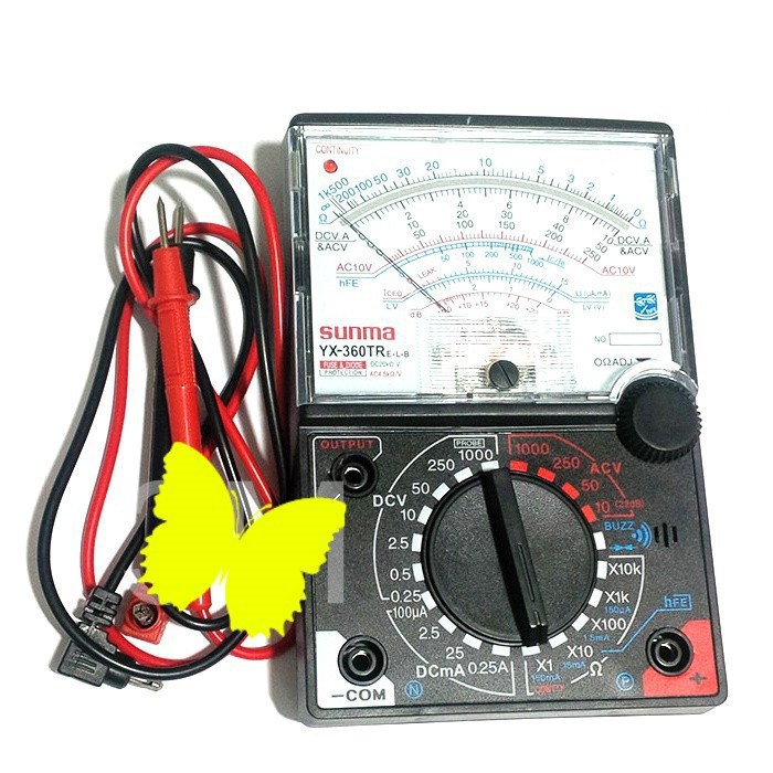 Đồng hồ đo kim vạn năng SUNMA YX-360TRe-l-b với đèn và loa báo thông mạch Sửa chữa điện tử