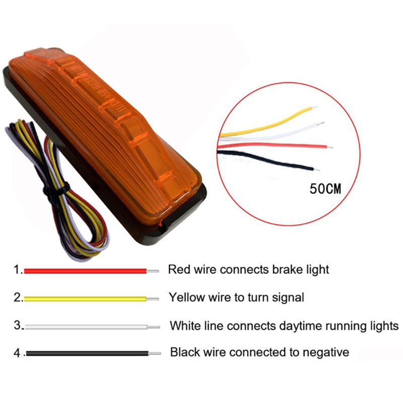 Đèn Led Cảnh Báo Hai Màu 28LED 3rd Gắn Đuôi Xe Hơi