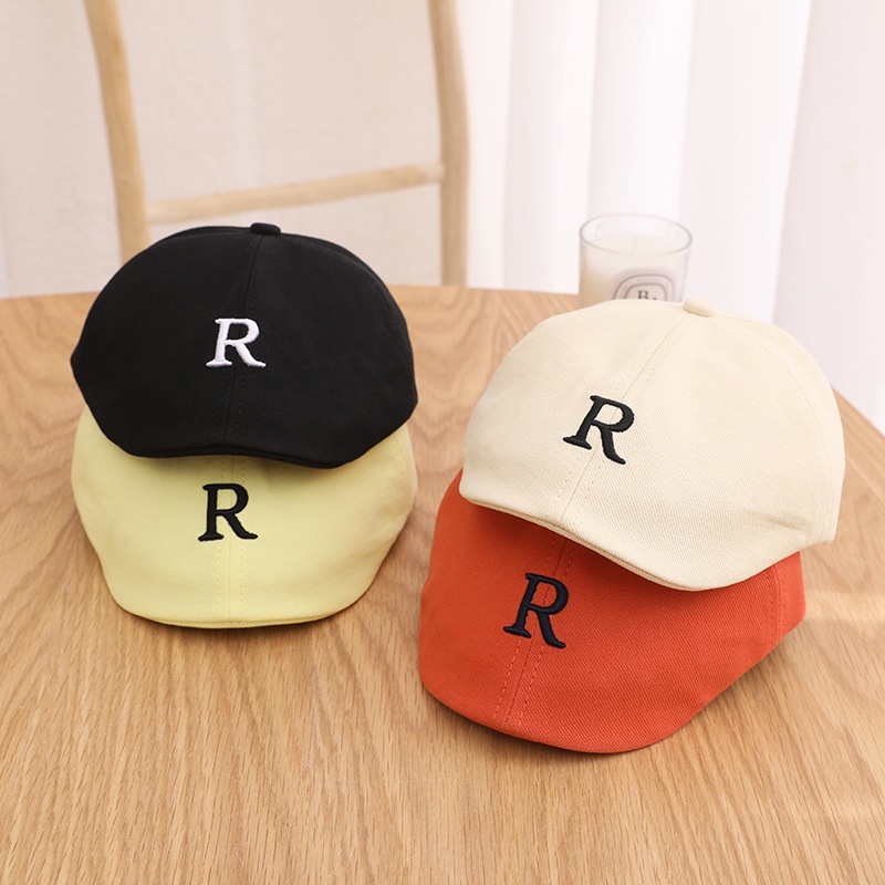 Mũ Beret Thêu Chữ R Mới Cho Trẻ Em