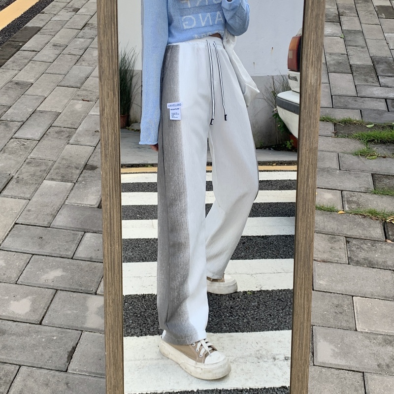 Quần Dài Thể Thao Ống Rộng Nhuộm Màu Loang Phong Cách Hàn Quốc Thời Trang Cho Nam Và Nữ