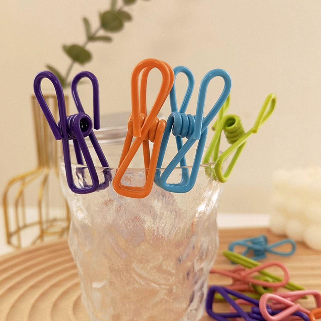 Kẹp Quần Áo Bằng PVC Phủ Kim Loại Chống Trượt Đa Năng Tiện Dụng