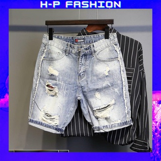 Quần short jean nam thời trang Hpfashion, quần short nam vải jean co giãn mềm mịn, form cực chuẩn - QSJNTCS228