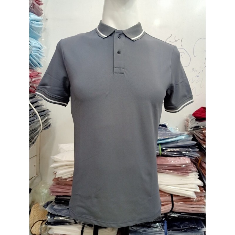 Áo Polo Nam Basis Nhiều Màu Cổ Viền , Vải Cotton 4 Chiều dày dặn, có giãn thấm hút mồ hôi tốt