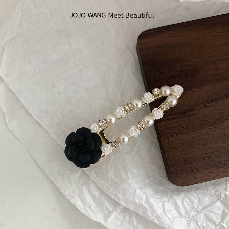 Kẹp tóc đính ngọc trai nhân tạo phong cách Hàn Quốc dành cho nữ