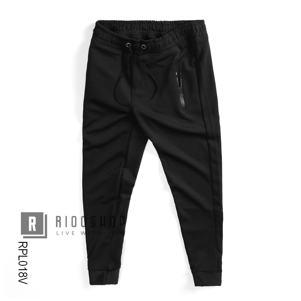 Quần thun nam dài trơn thể thao phong cách jogger cực đẹp RPL018 - quần dài nam Riooshop