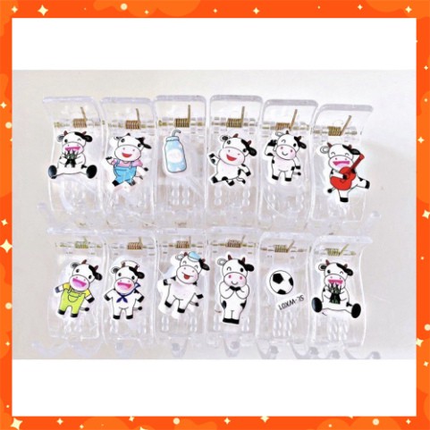 Kẹp càng cua 5 răng con bò sữa  - shop8868