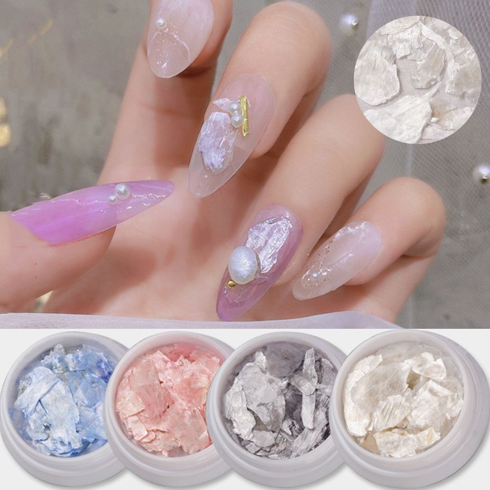 [Hàng mới về] Miếng mica mỏng kiểu dáng bất đối xứng tự nhiên trang trí móng tay nghệ thuật 3D