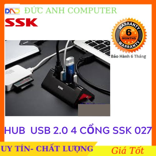 Hub Usb SSK 4 cổng USB 2.0 SHU830- Chính Hãng 100%- Sao Chép Dữ Liệu Nhanh | WebRaoVat - webraovat.net.vn