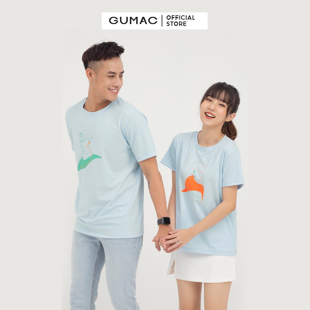 [Mã WABRGM11 giảm 10% đơn 250K] Áo thun nữ in cô gái GUMAC couple dễ thương ATB850 | BigBuy360 - bigbuy360.vn