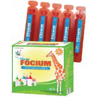 Siro CANXI NANO FOCIUM  Hộp 20 ống - Bổ sung canxi giúp trẻ cao lớn