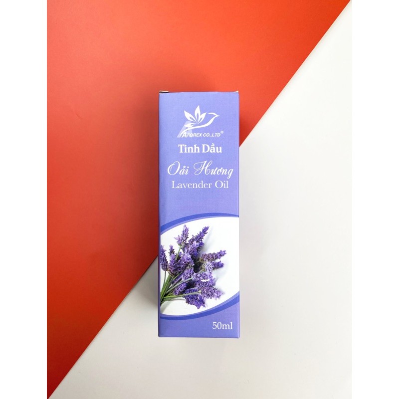 Tinh dầu Oải hương Lavender AFOREX xịt thơm phòng, mùi hương thư giãn 10ml, 50ml