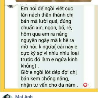 LĂN KHỬ MÙI VÙNG NÁCH