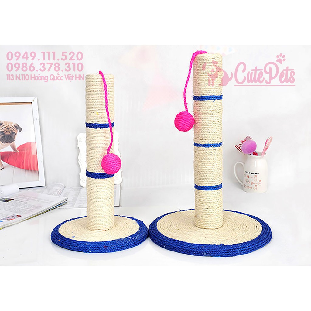 Trụ cào móng cho mèo quấn dây thừng - Petshophanoi