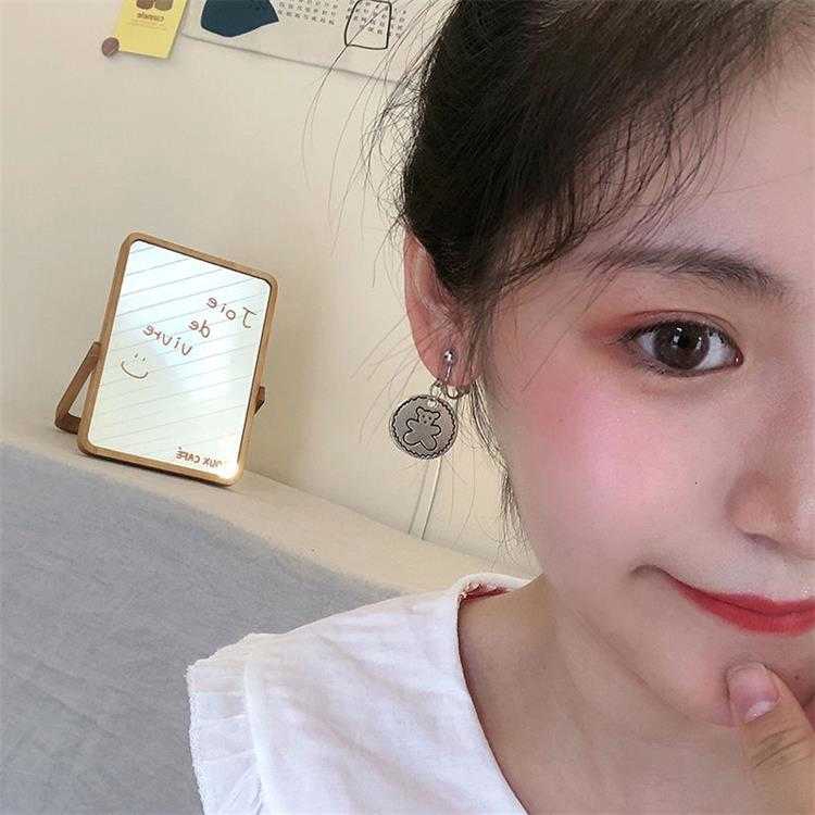 Dây chuyền + khuyên tai hình gấu thời trang cho cặp đôi