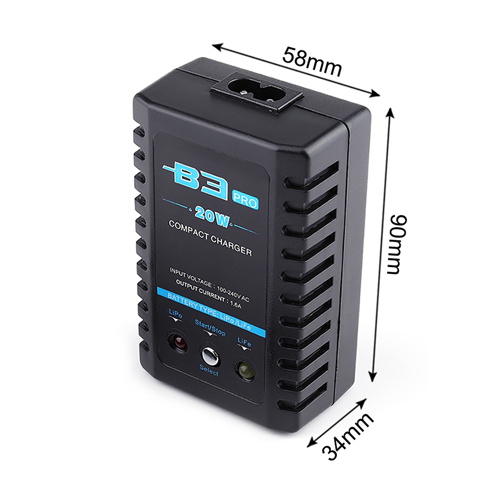 Bộ Sạc Pin Lipo B3 20W B3 Pro 10W RC 2S 3S Và Nguồn