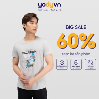 Áo thun nam Yody in Vacation TSM4211