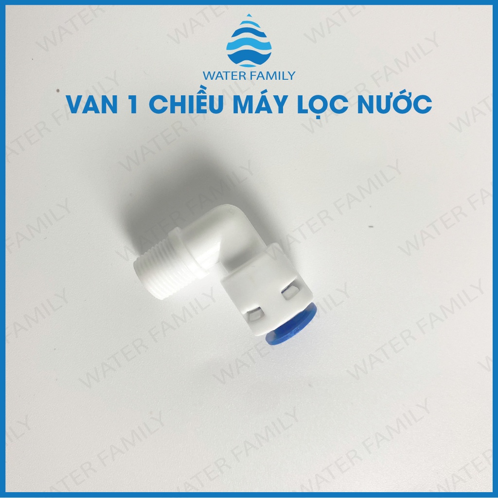 Van 1 chiều, van co vuông của máy RO 1 đầu ren 10-1 đầu dây 6