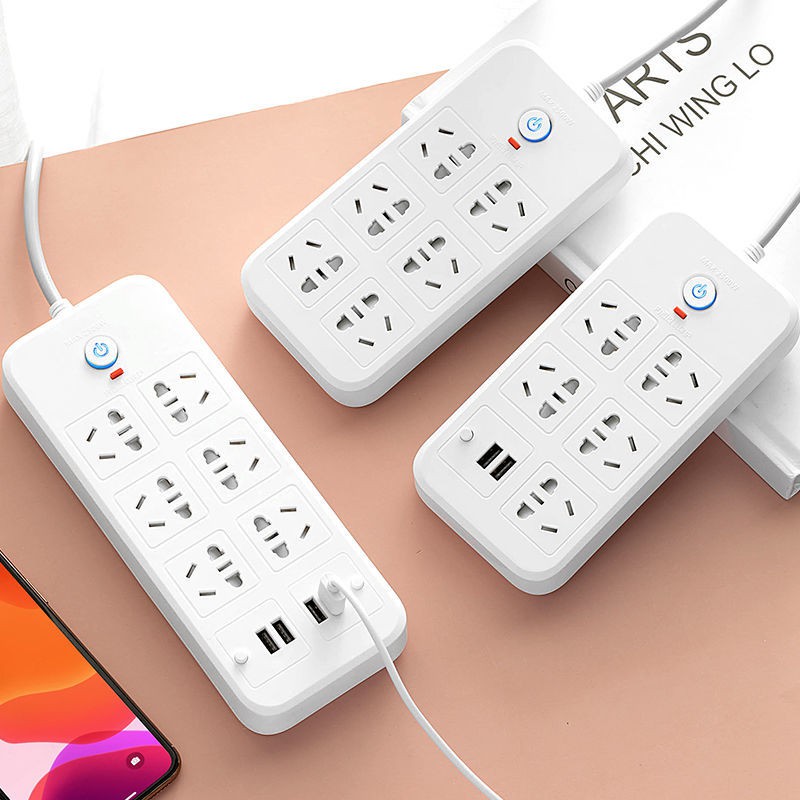 [Bảo vệ quá tải] Bảo ổ cắm cho các thiết bị gia dụng, USB đa chức năng với bảng dải điện dài