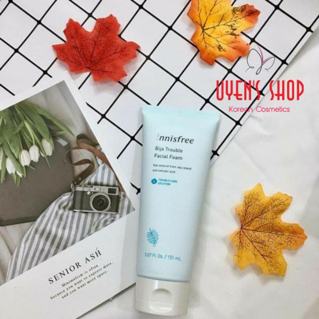 Sữa rửa mặt INNISFREE Bija Trouble Facial Foam 150ml