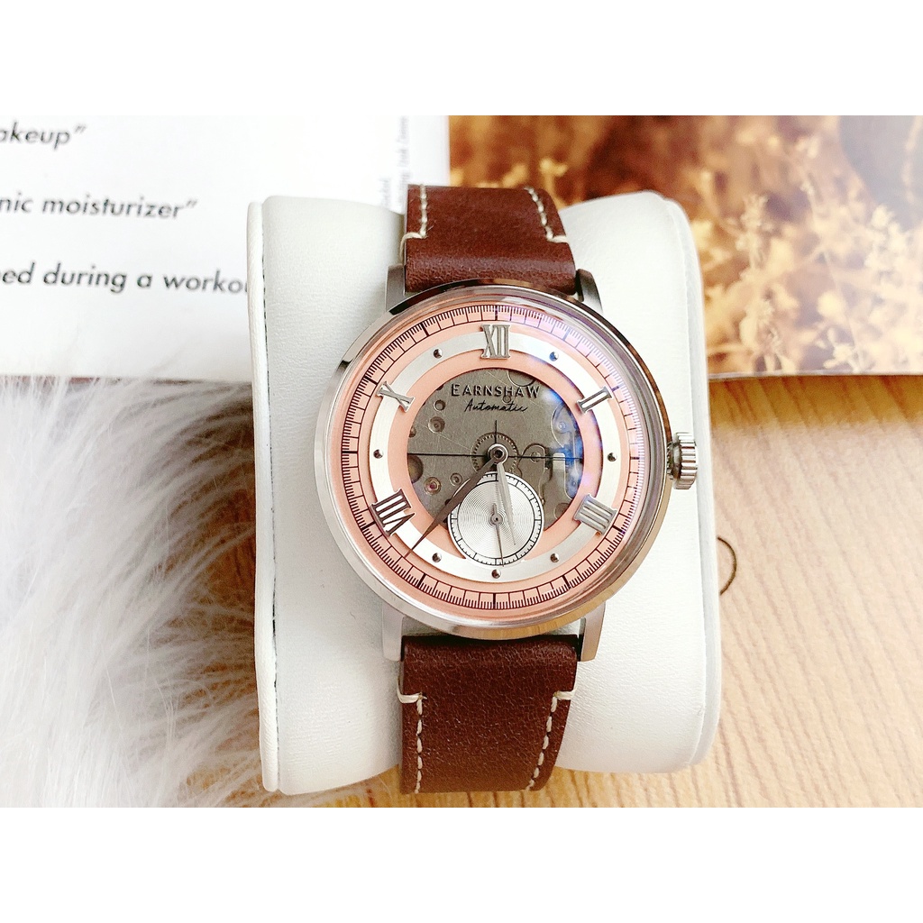 Đồng hồ nam dây da Thomas Earnshaw Automatic ES-8170-04