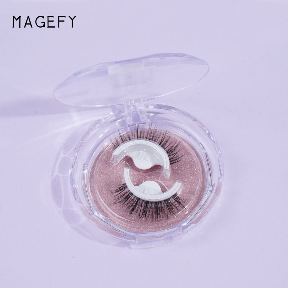 MAGEFY Lông Mi Giả Tự Nhiên Lông Mi Tự Dính Có Thể Tái Sử Dụng Không Thấm Nước Dễ Dàng Nối Mi