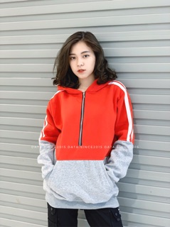 Hoodie phối 2 màu