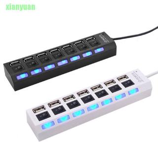 Hub 7 cổng usb 2.0 tốc độ cao có công tắc bật / tắt cho pc / laptop