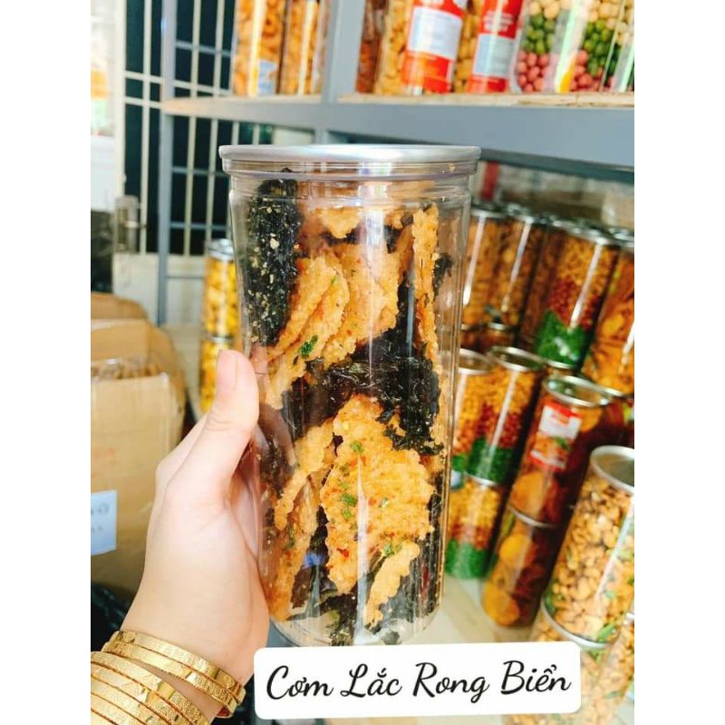 hủ PET- 300gr cơm cháy lắc rong biển