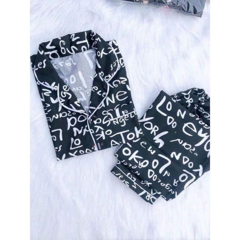 Đồ Bộ Pijama - Bộ kate  dài tay mềm mịn thoáng mát