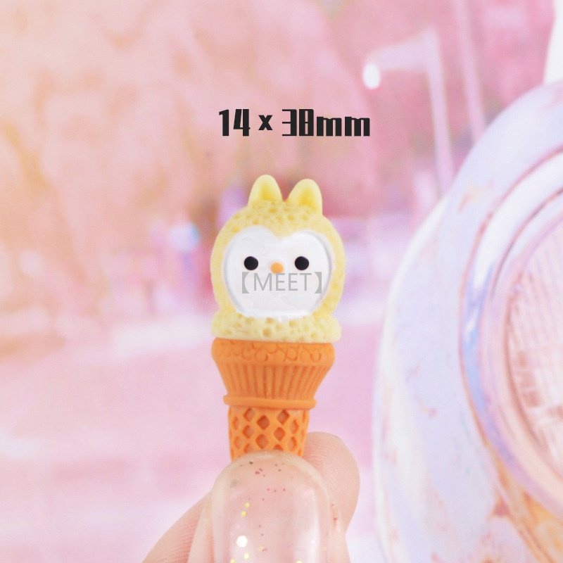 1 Phụ Kiện Hình Que Kem Hoạt Hình Bằng Nhựa Resin Dùng Trang Trí DIY