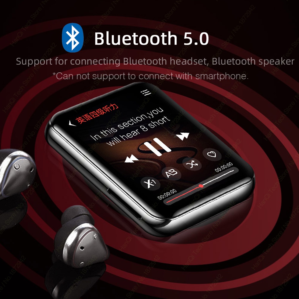 Máy nghe nhạc MP3 FAAEAL BENJIE X1 bluetooth màn hình cảm ứng hifi tích hợp loa FM radio tiện lợi
