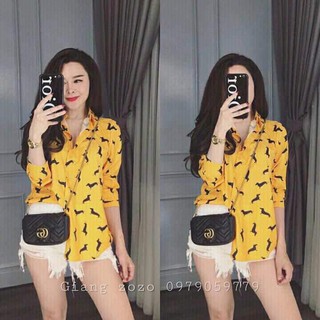 SƠ MI NỮ HÌNH CON CHÓ - PHỐI ĐỒ MẶC ĐƯỢC 2 KIỂU CÁ TÍNH
