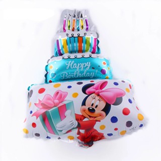 Bóng sinh nhật cho bé hình chuột đẹp bánh kem tim sao